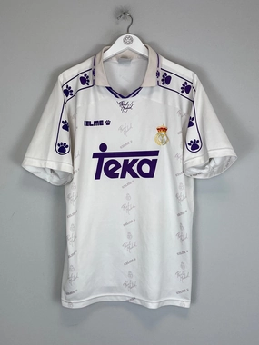 1994/96 REAL MADRID HOME SHIRT (L) KELME Soft Texture