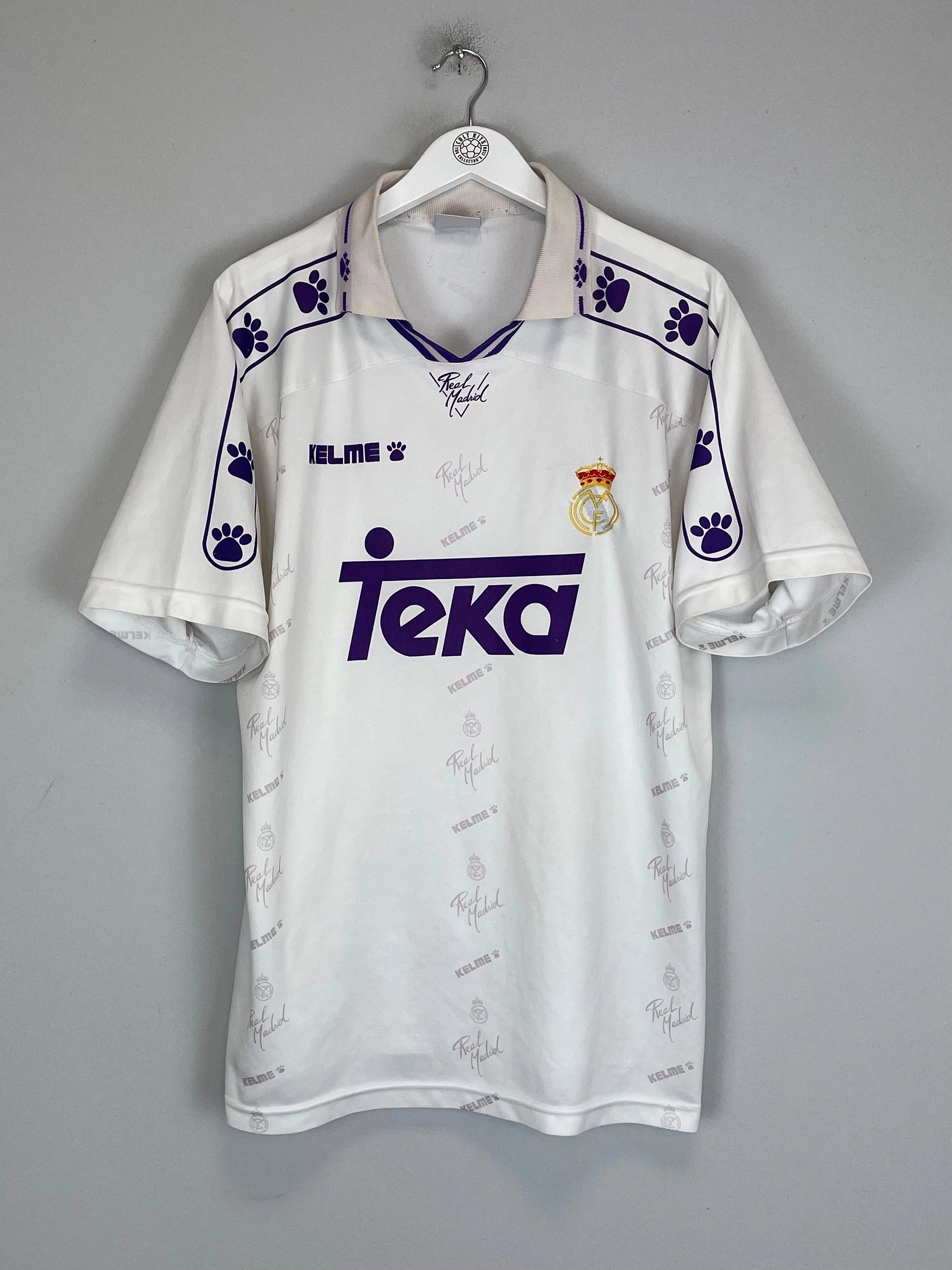 1994/96 REAL MADRID HOME SHIRT (L) KELME Soft Texture