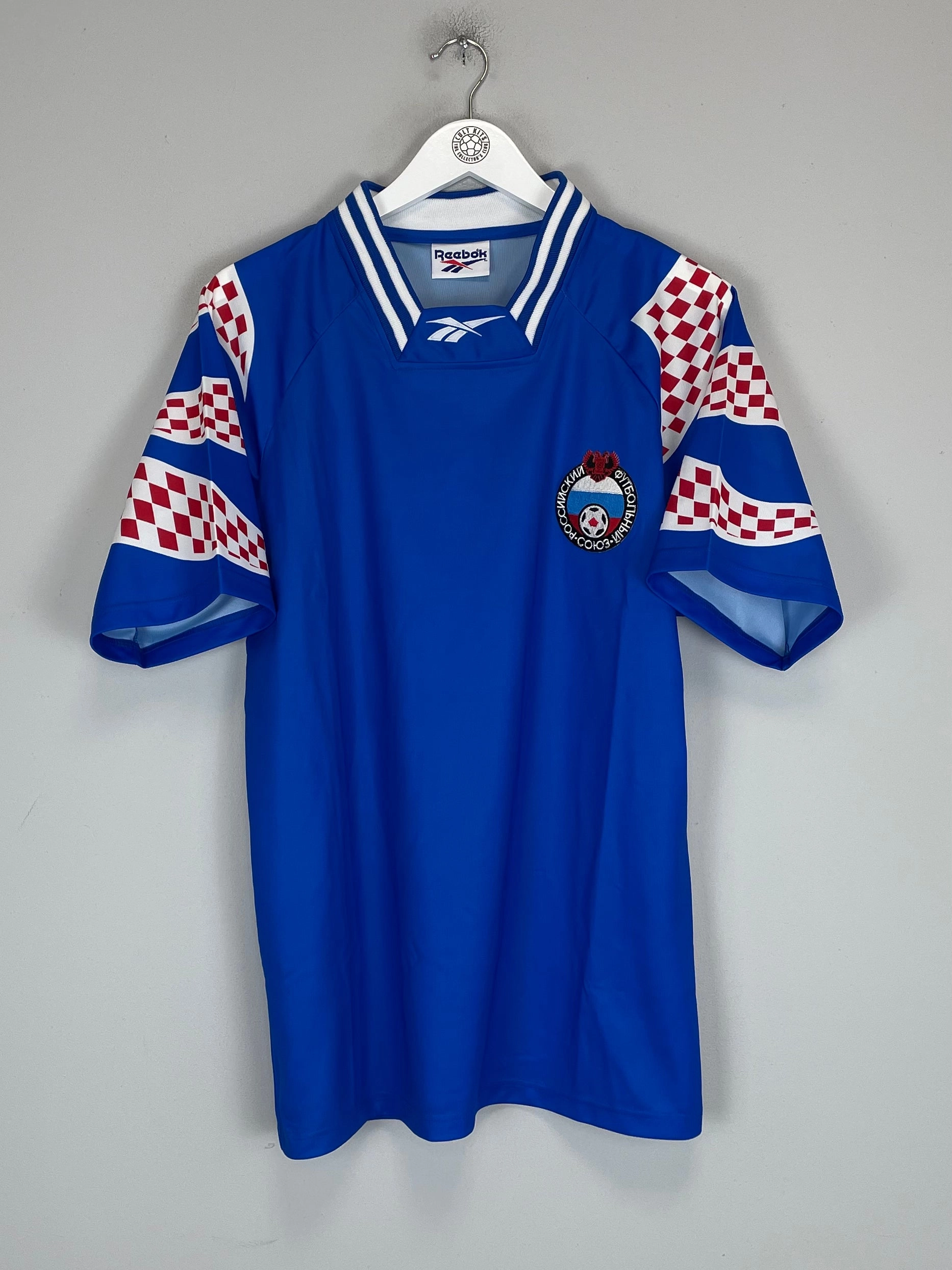 Breathable Performance Dry Layer 1994/96 RUSSIA *MINT* AWAY SHIRT (M) REEBOK