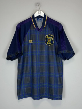 Flexible Knit Construction Thermal Regulating Layer 1994/96 SCOTLAND HOME SHIRT (XXL) UMBRO