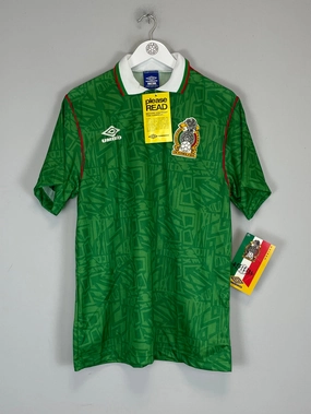 1994 MEXICO *BNWT* HOME SHIRT (M) UMBRO Ventilated Design Maximum Flex