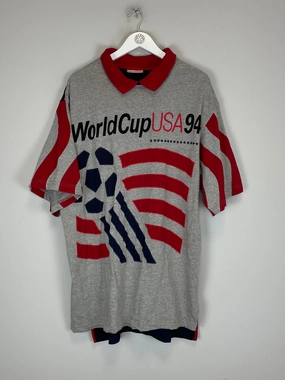 1994 USA WORLD CUP T-SHIRT (XL) ADIDAS Snag Resistant Knit
