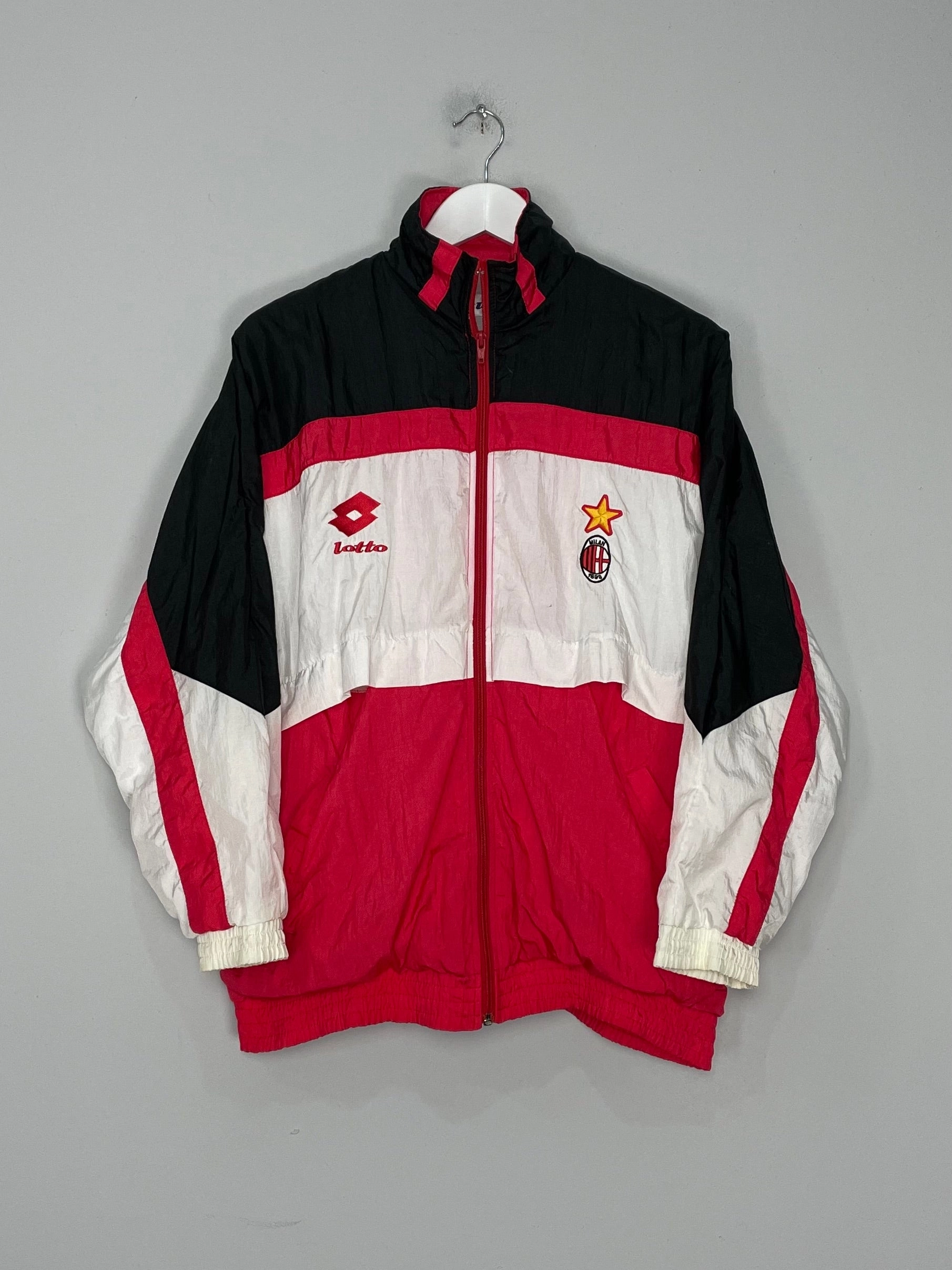 1995/96 AC MILAN TRACK JACKET (M) LOTTO LayeredTech