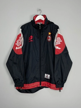 1995/96 AC MILAN TRAINING JACKET (M) LOTTO HighVisibilityTrims ContouredErgonomicFit