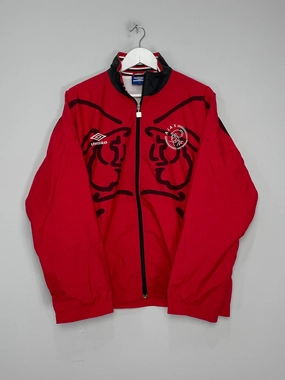 1995/96 AJAX TRACK JACKET (M) UMBRO stretchability ribbon