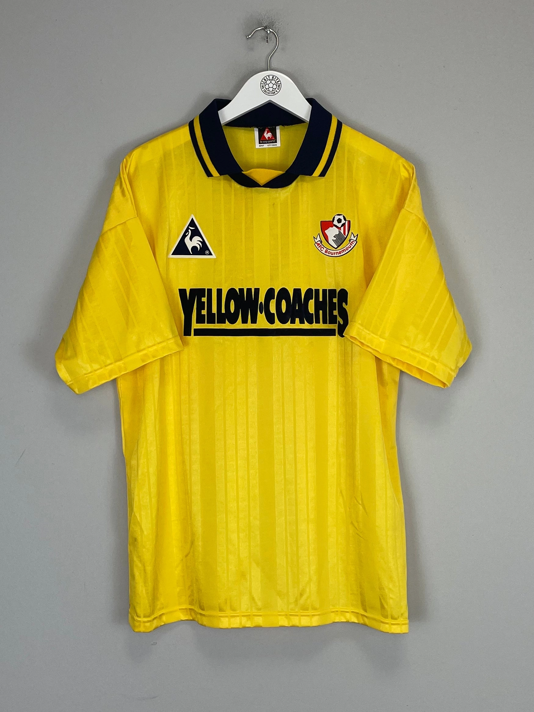1995/96 BOURNEMOUTH *MINT* AWAY SHIRT (L) LE COQ Comfort-Based Gear