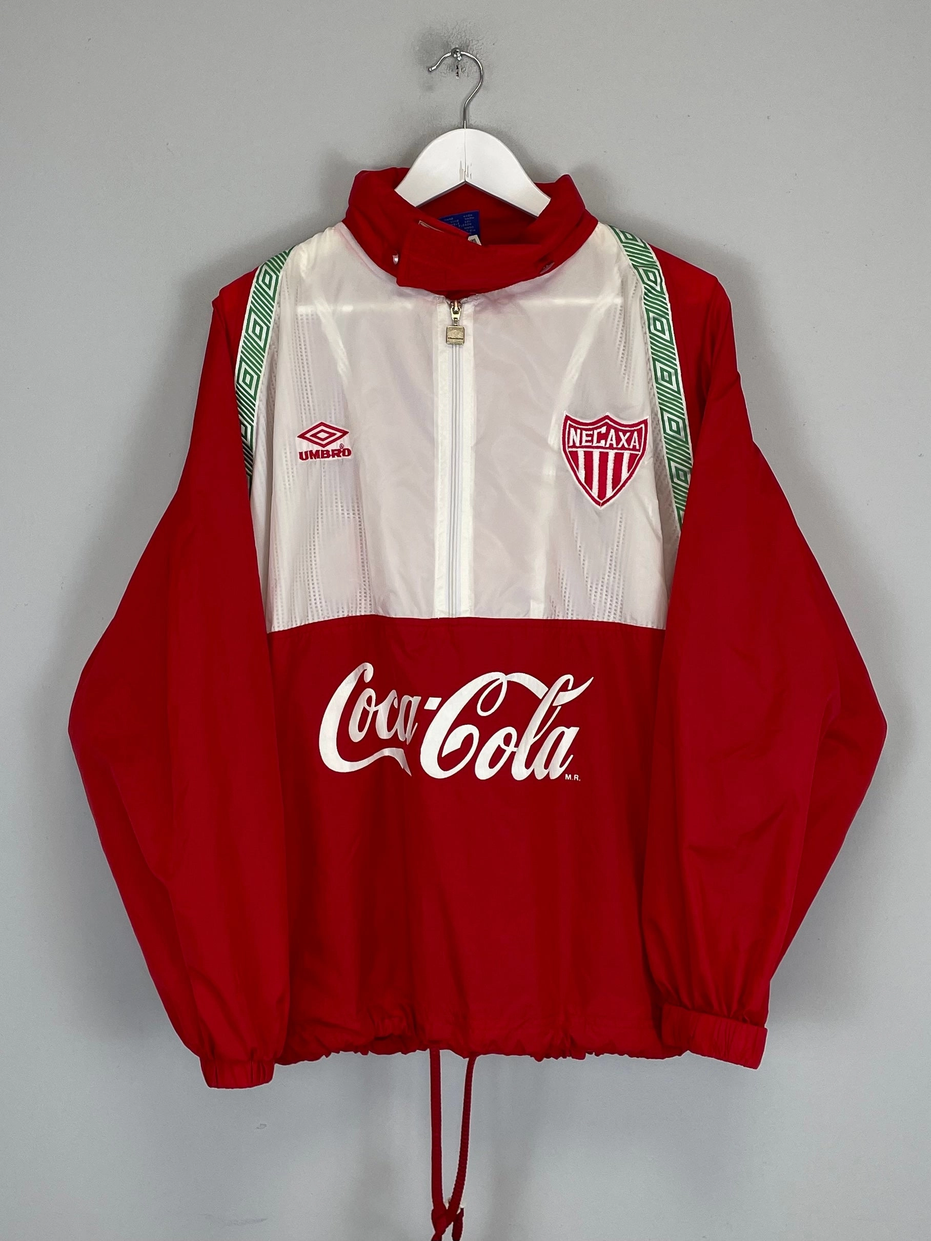1995/96 NECAXA 1/2 ZIP JACKET (L) UMBRO CompressionFit