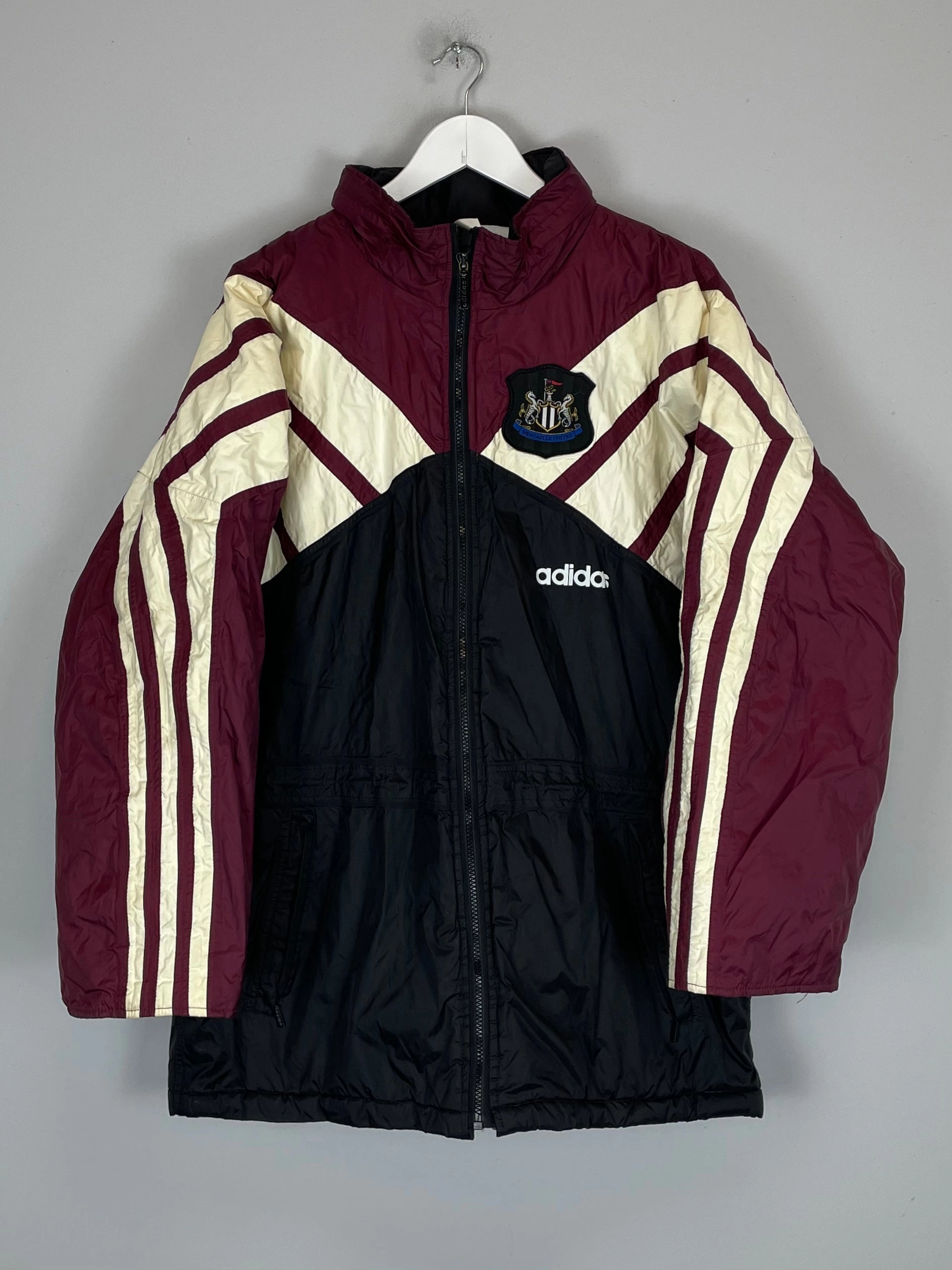 1995/96 NEWCASTLE UNITED BENCH COAT (M) ADIDAS Utility
