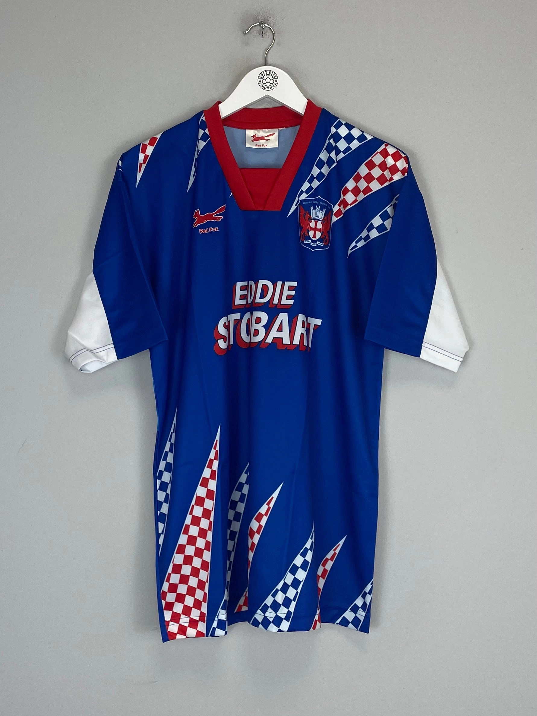 1995/97 CARLISLE *MINT* HOME SHIRT (L) RED FOX Quick Release Tag