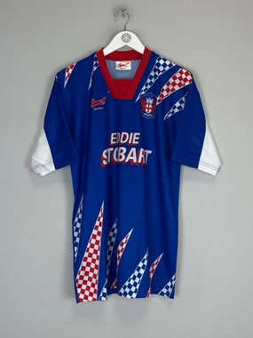 1995/97 CARLISLE *MINT* HOME SHIRT (L) RED FOX Quick Release Tag