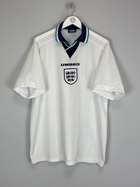 1995/97 ENGLAND HOME SHIRT (XL) UMBRO Fit For Action