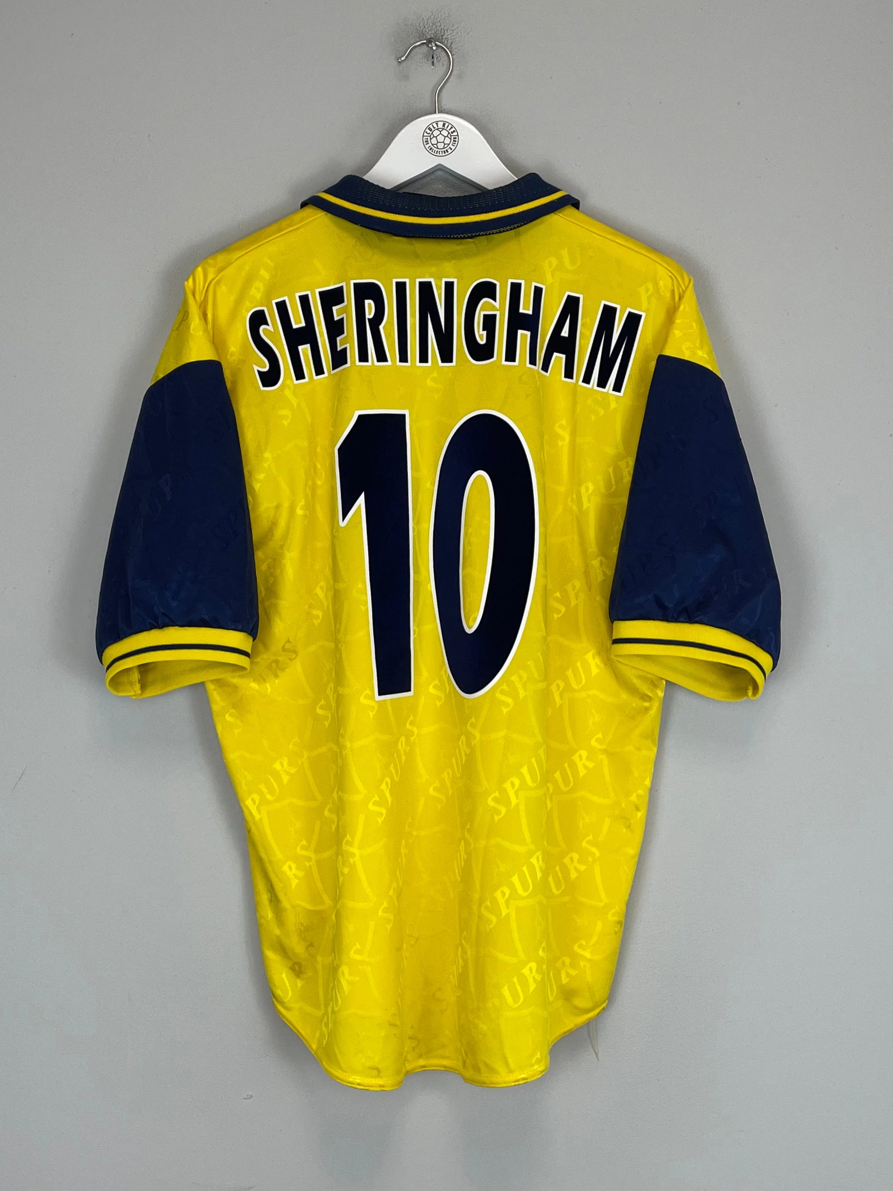 1995/97 TOTTENHAM SHERINGHAM #10 THIRD SHIRT (L) PONY Abrasion Resistant Zones fitness gear