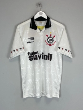 1995 CORINTHIANS #10 HOME SHIRT (M) PENALTY Ultra Flex Ribbed Trim Any Move