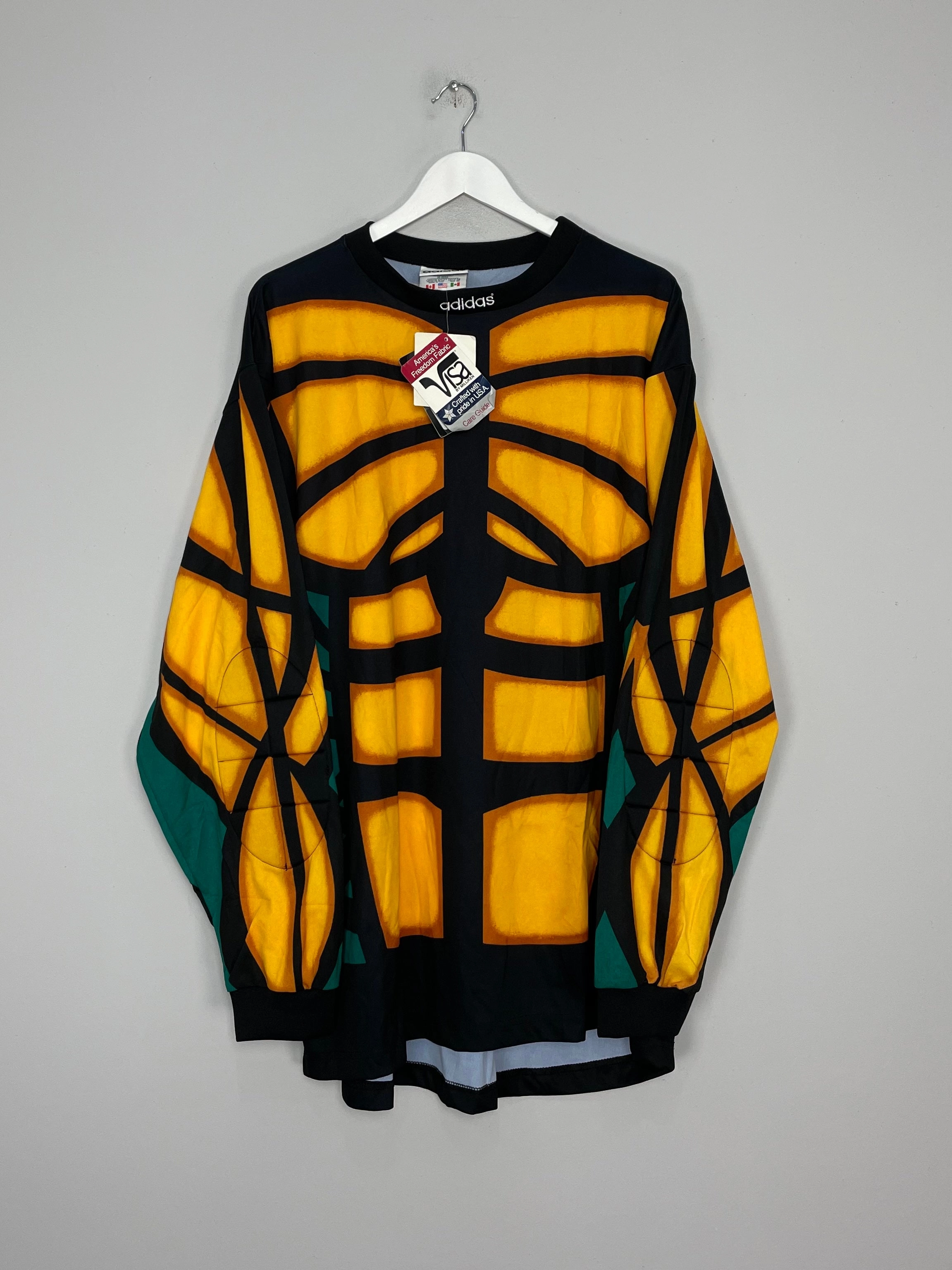 1996/97 ADIDAS TERMINATOR *BNWT* GK TEMPLATE SHIRT (XL) Low Bulk Material Speed Ready