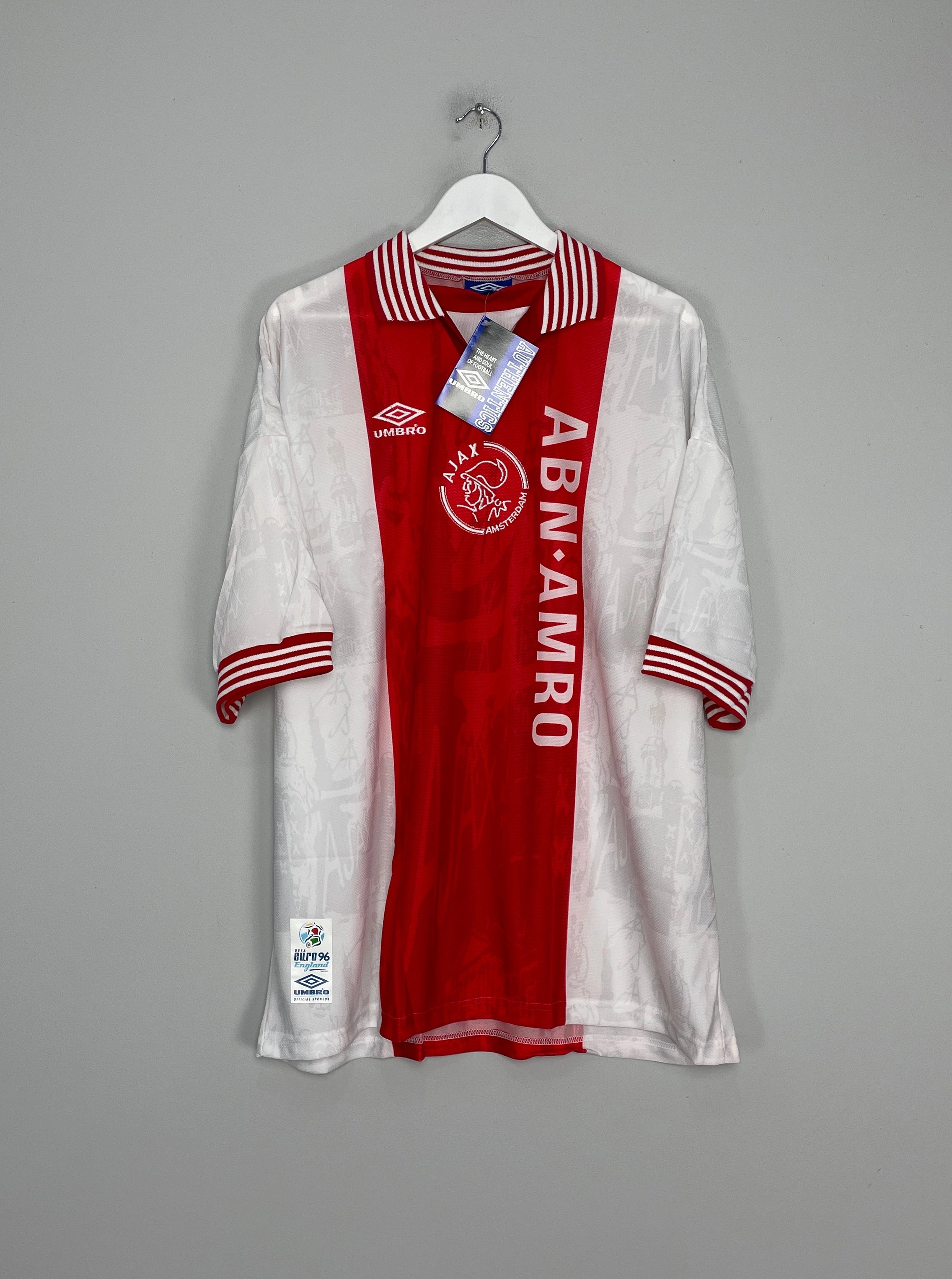 1996/97 AJAX *BNWT* HOME SHIRT (XXL) UMBRO Breathable Performance