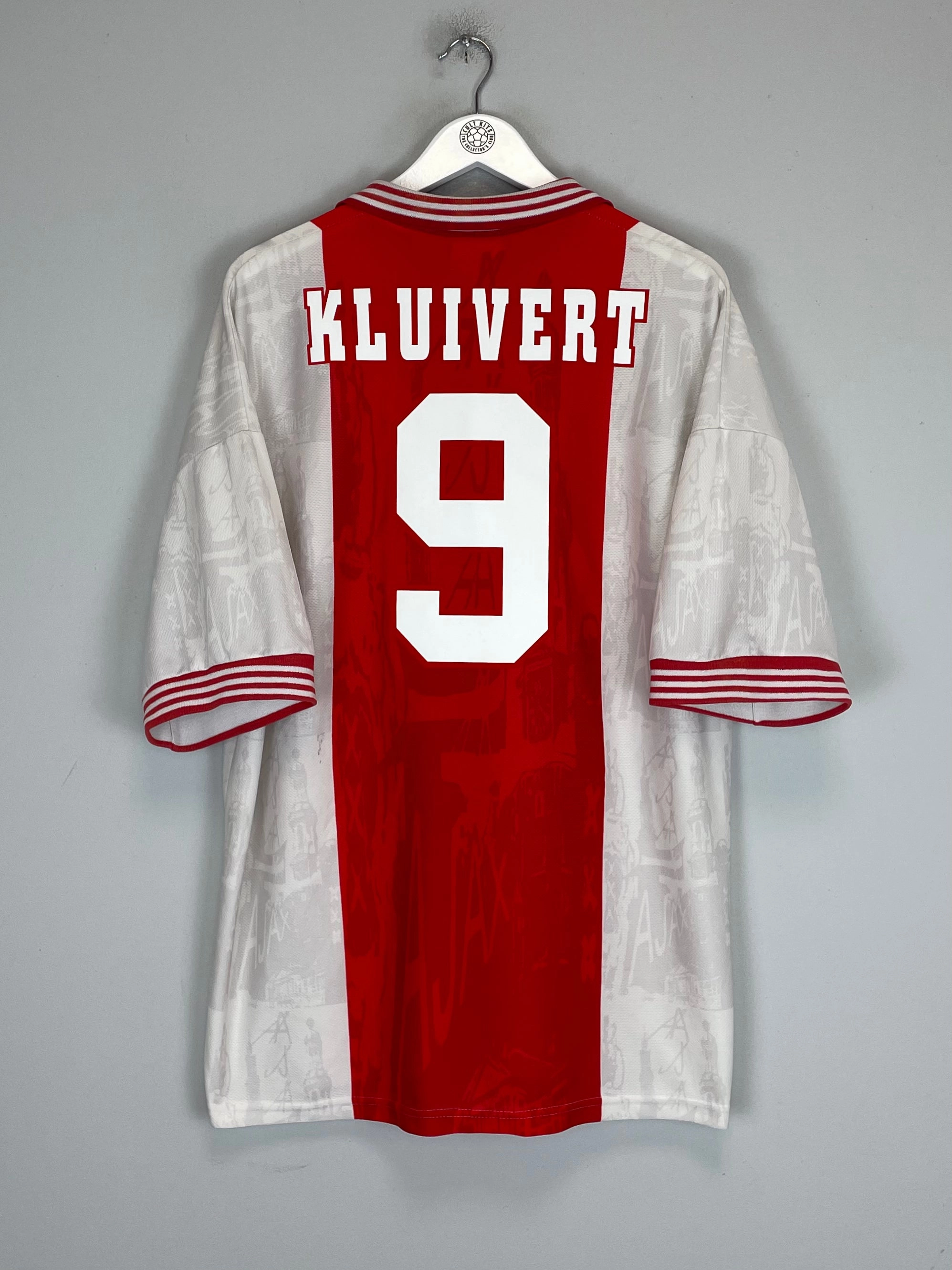 Non Restrictive Movement Clean Structure 1996/97 AJAX KLUIVERT #9 HOME SHIRT (XXL) UMBRO