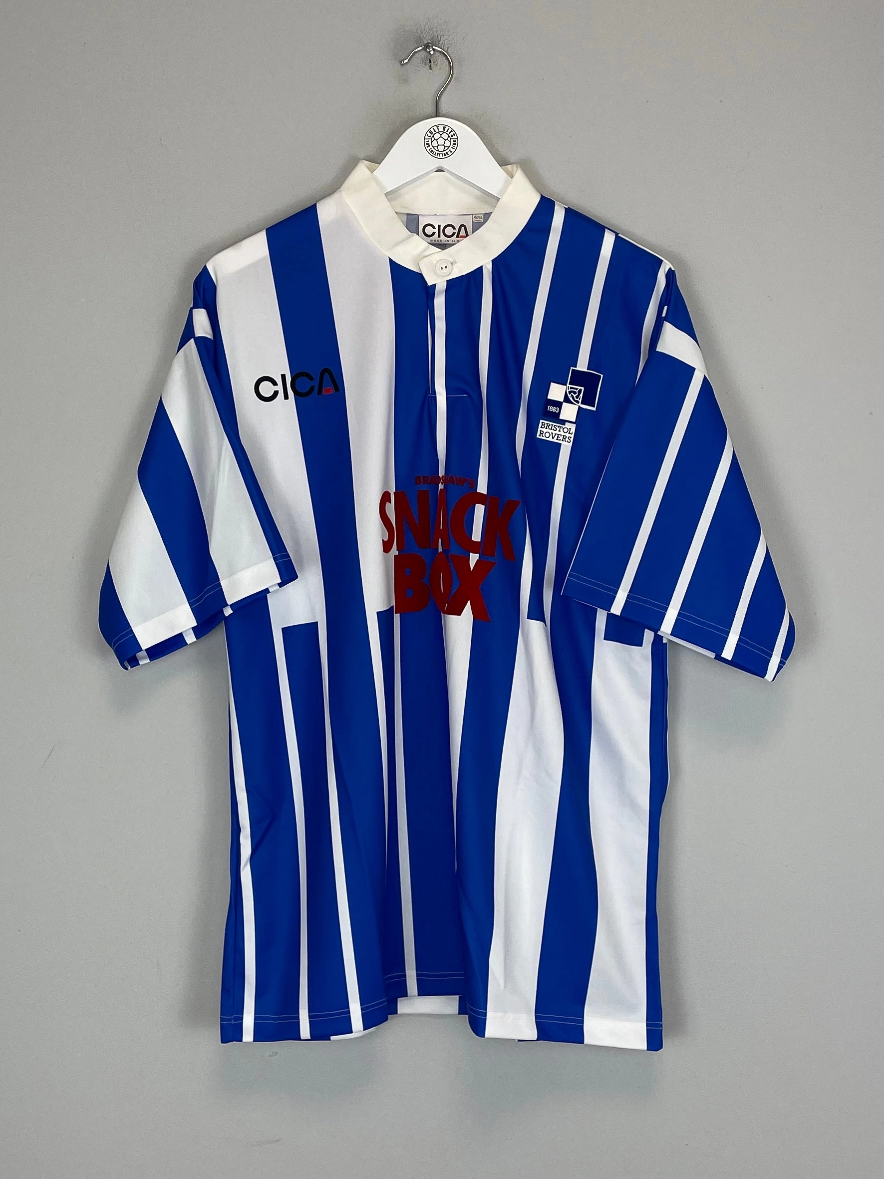 1996/97 BRISTOL ROVERS *MINT* HOME SHIRT (L) CICA Eco Friendly Recycled Material Non Binding Armholes