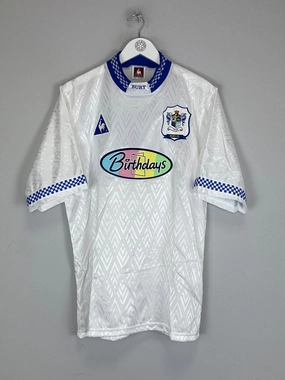 1996/97 BURY FC *MINT* HOME SHIRT (L) LE COQ Lightweight Thermal Regulation