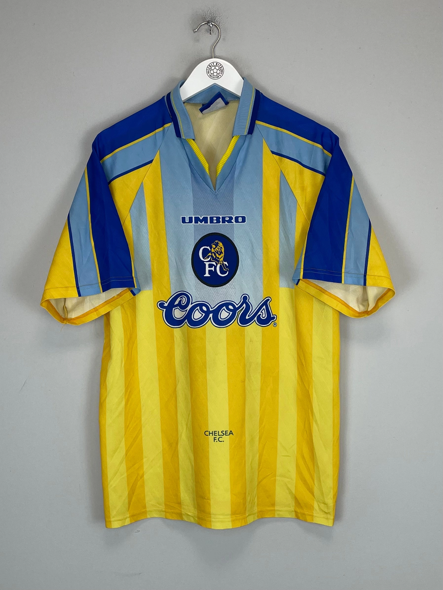 1996/97 CHELSEA AWAY SHIRT (XL) UMBRO Comfort Fit Design Reinforced Seams