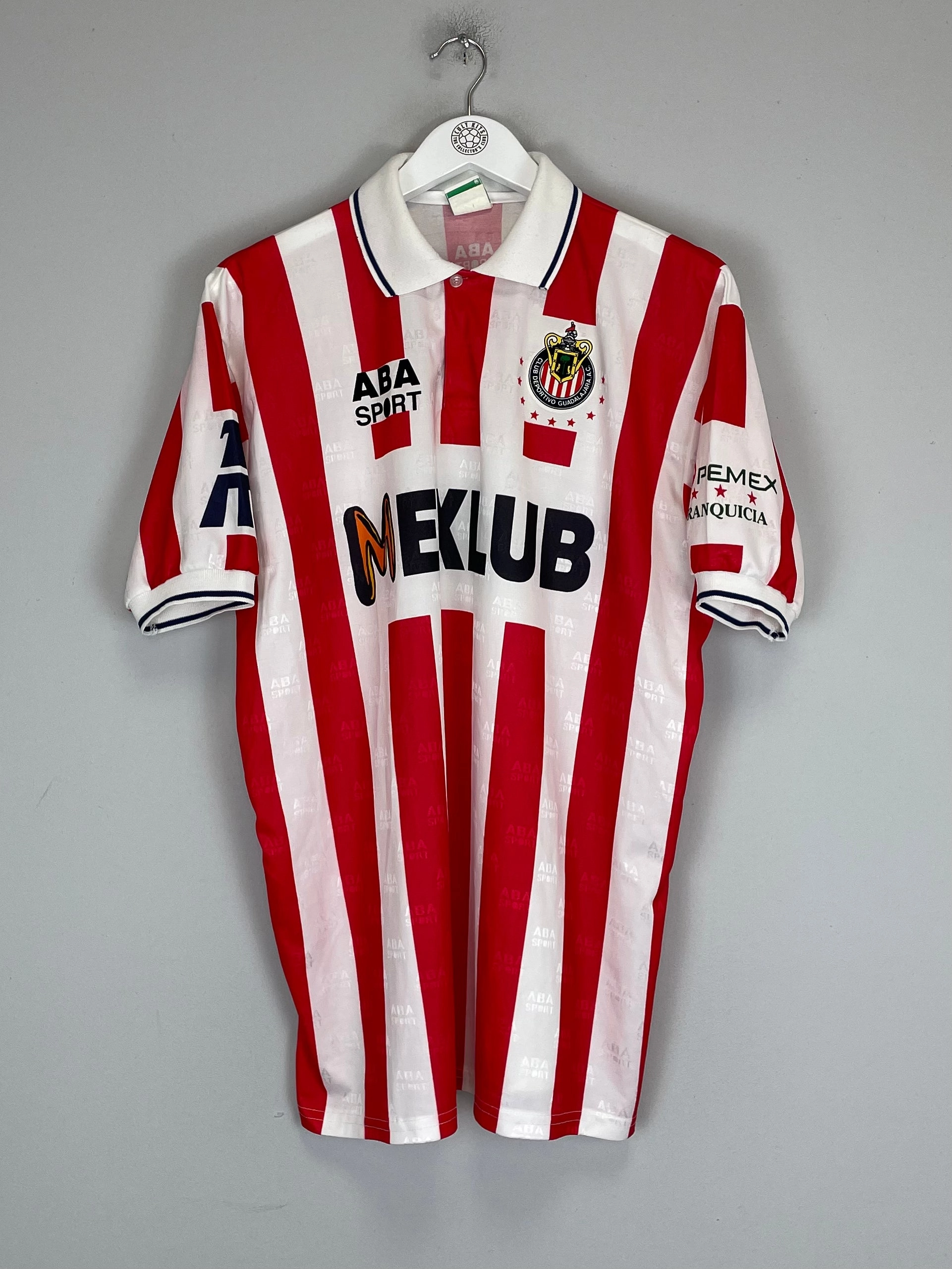 Flexible Design Minimalist Raglan Sleeve 1996/97 CHIVAS GUADALAJARA HOME SHIRT (L) ABA SPORT