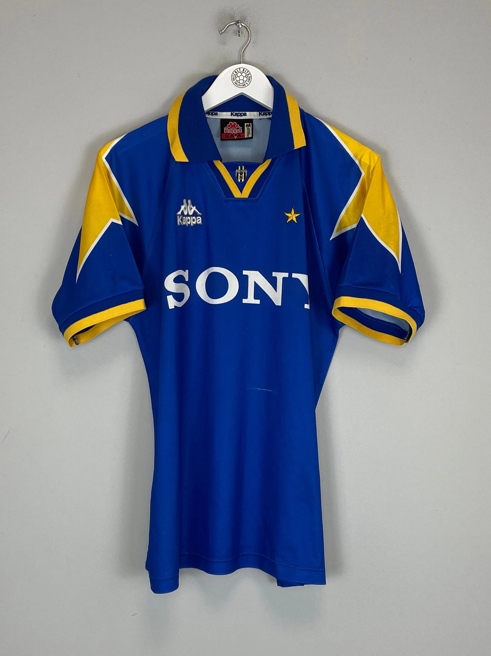 1996/97 JUVENTUS AWAY SHIRT (M) KAPPA Low Profile Seam Construction Free Motion