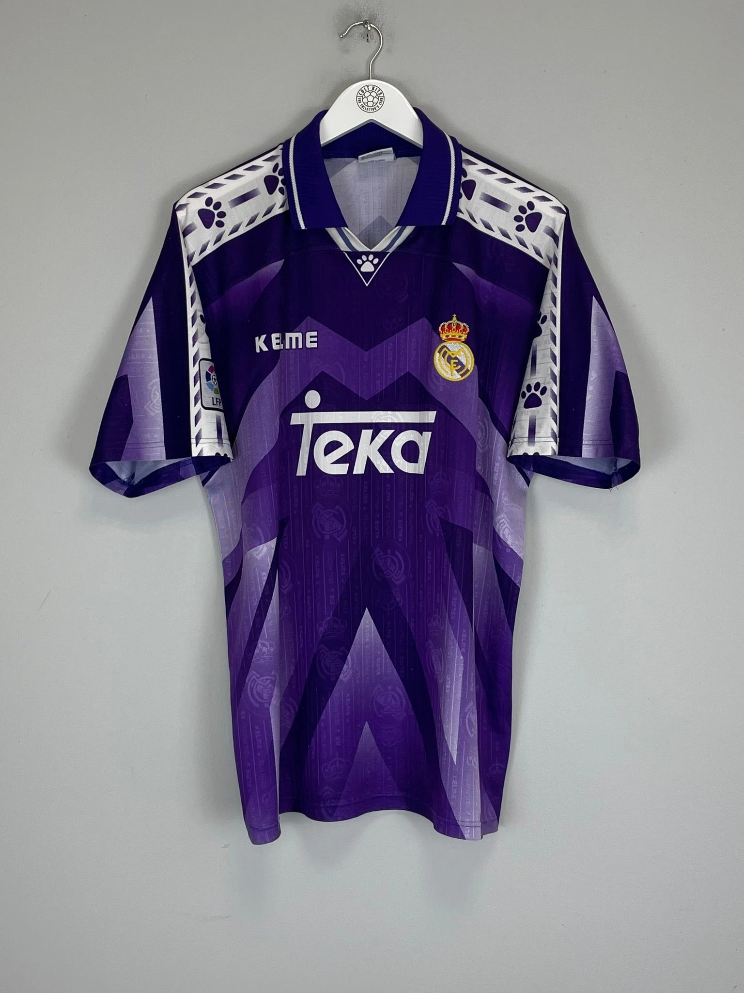 Power Form Vivid Pattern 1996/97 REAL MADRID AWAY SHIRT (L) KELME