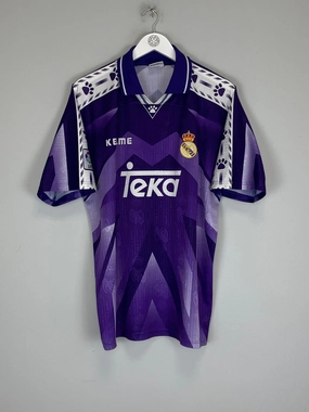 Power Form Vivid Pattern 1996/97 REAL MADRID AWAY SHIRT (L) KELME