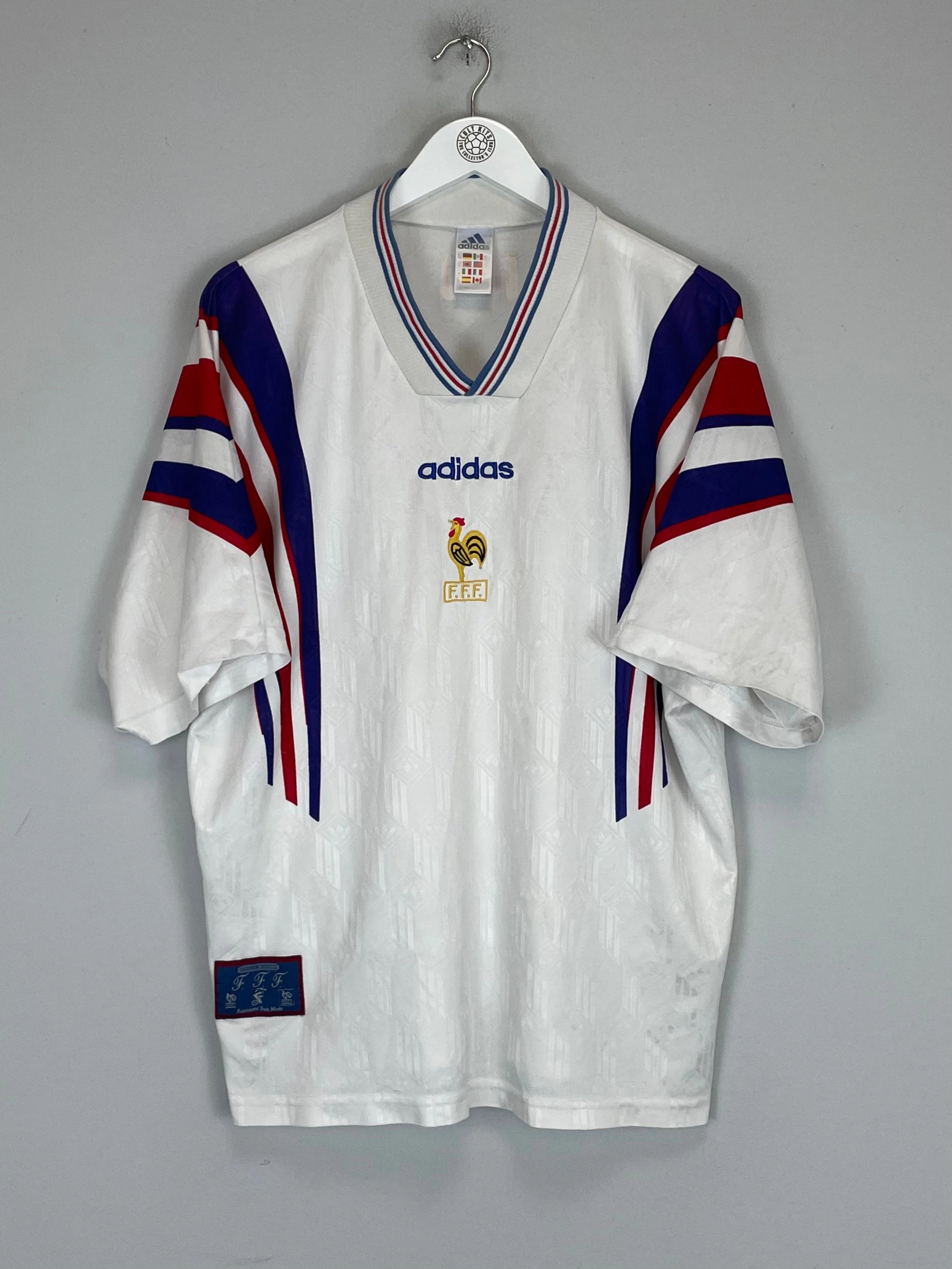 1996/98 FRANCE AWAY SHIRT (XL) ADIDAS Quick Pull