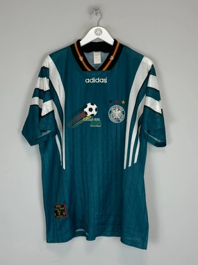 Smooth Flatlock Stitching 1996/98 GERMANY AWAY SHIRT (XL) ADIDAS