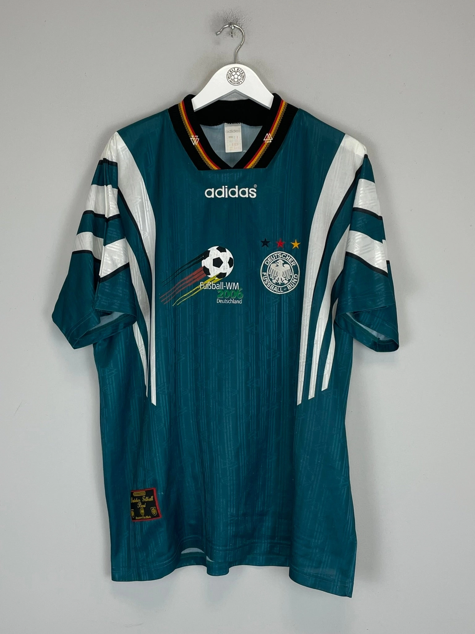 Smooth Flatlock Stitching 1996/98 GERMANY AWAY SHIRT (XL) ADIDAS