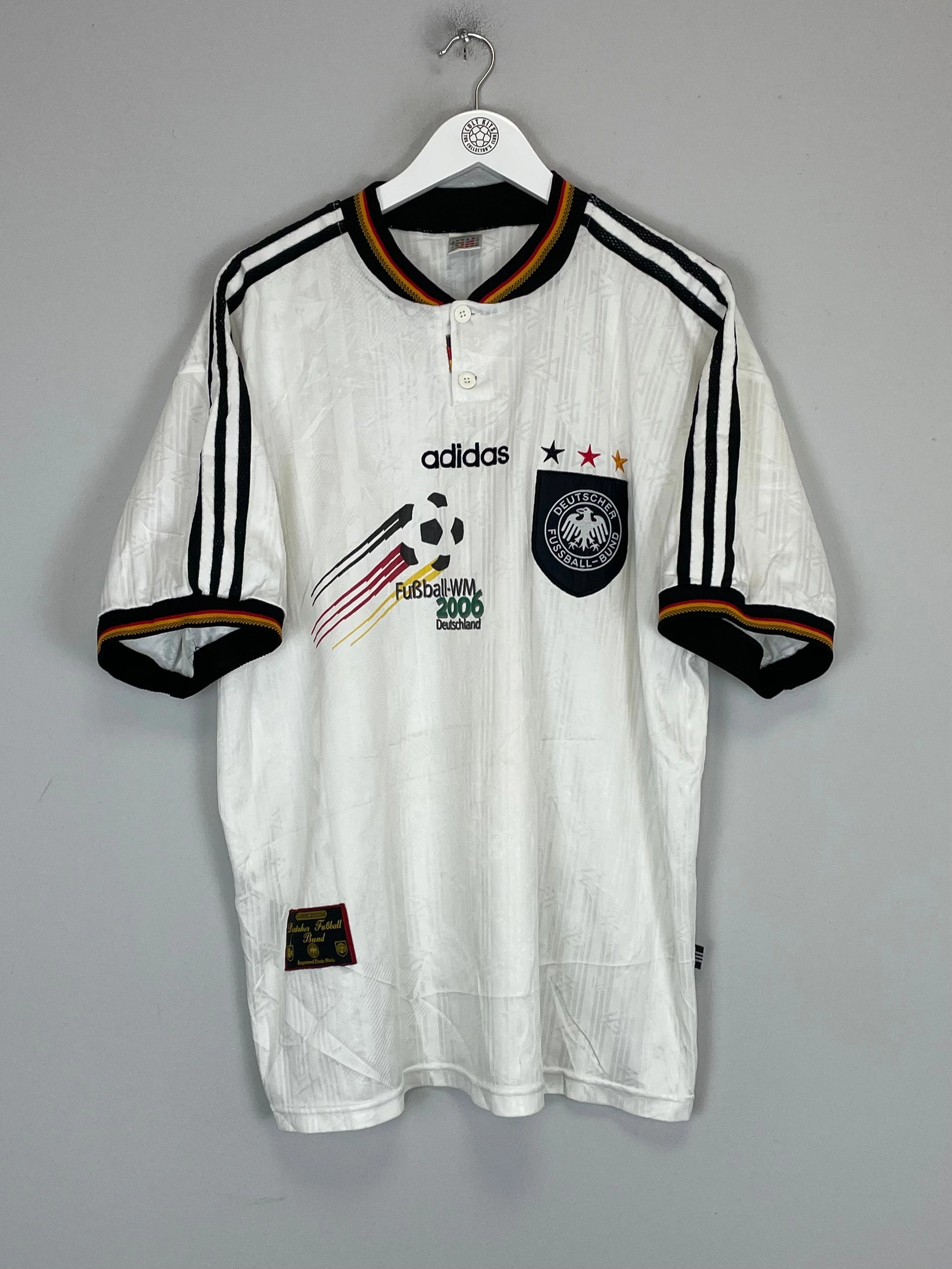 1996/98 GERMANY HOME SHIRT (XXL) ADIDAS Variable Density Knit Wear Resistant Reinforcement