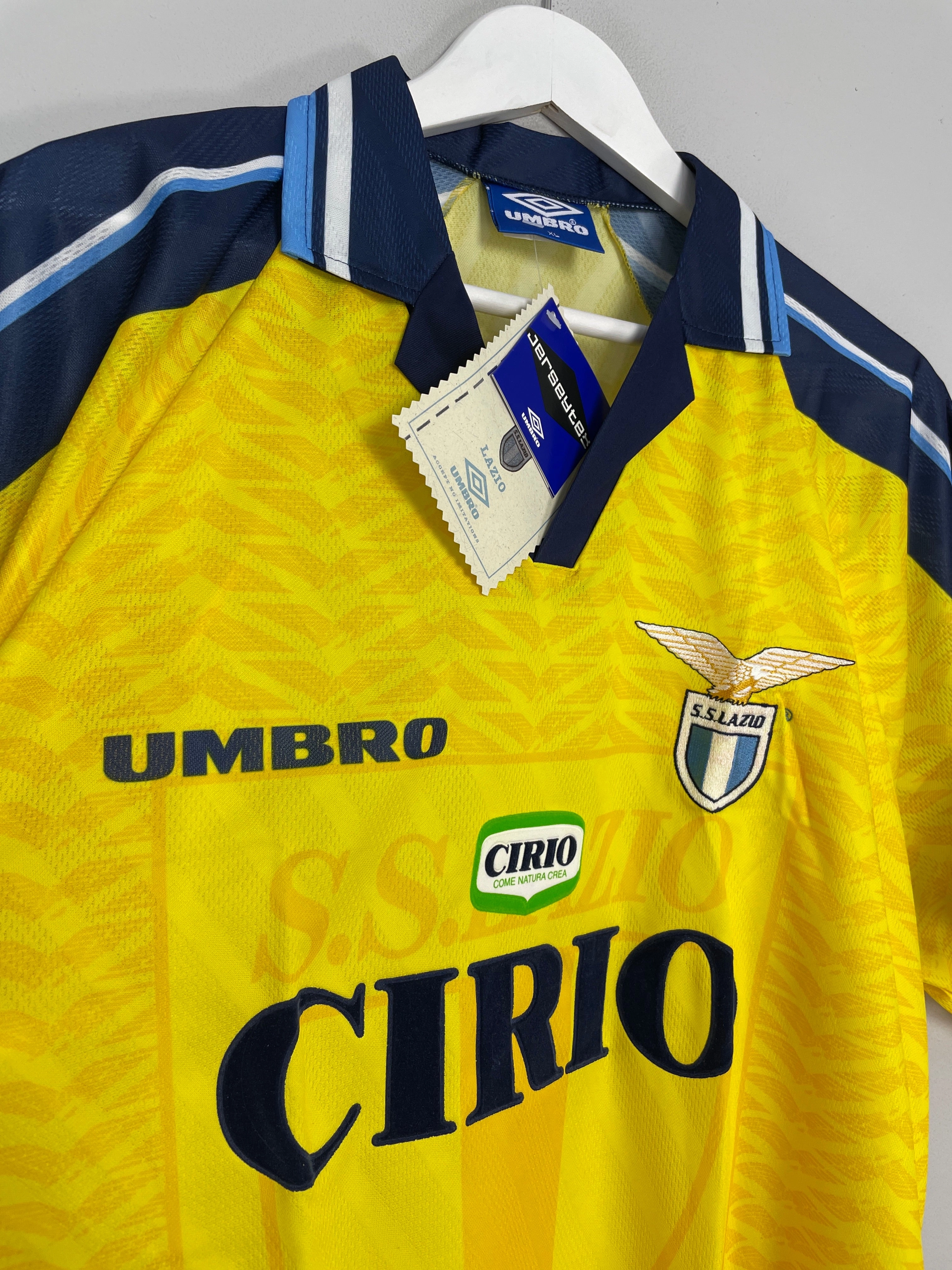 1996/98 LAZIO *BNWT* AWAY SHIRT (MULTIPLE SIZES) UMBRO Technical Build