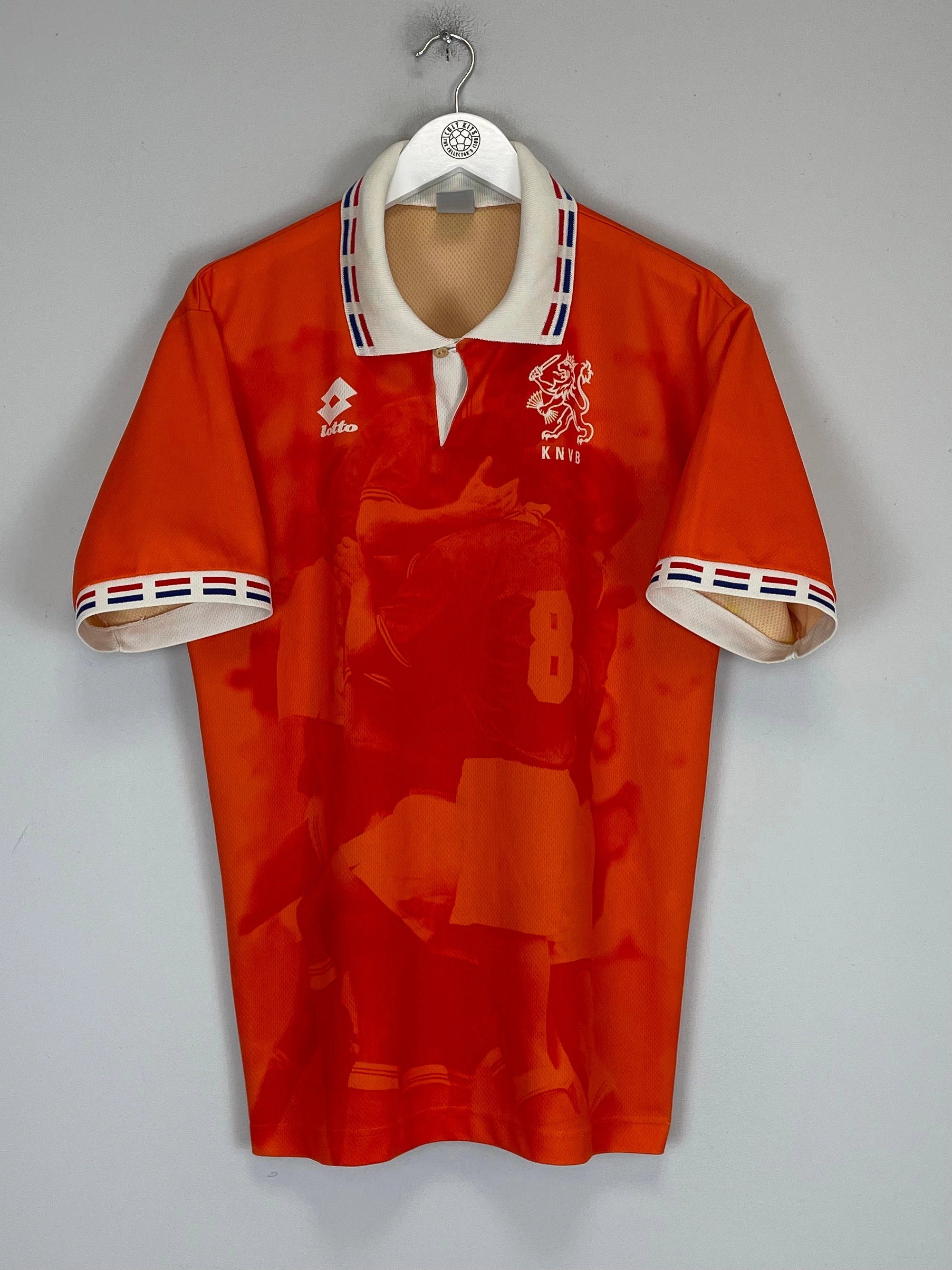 1996 NETHERLANDS HOME SHIRT (L) LOTTO Eco Friendly Blend Breath Flow