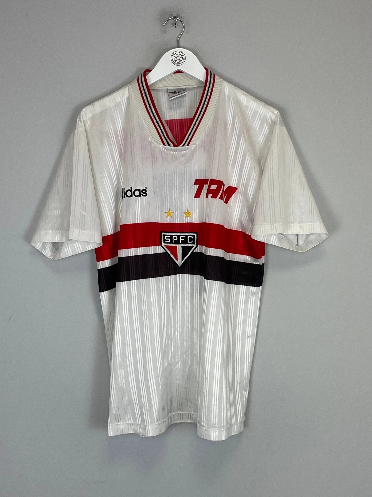 1996 SAO PAULO #7 HOME SHIRT (L) ADIDAS Performance Flex