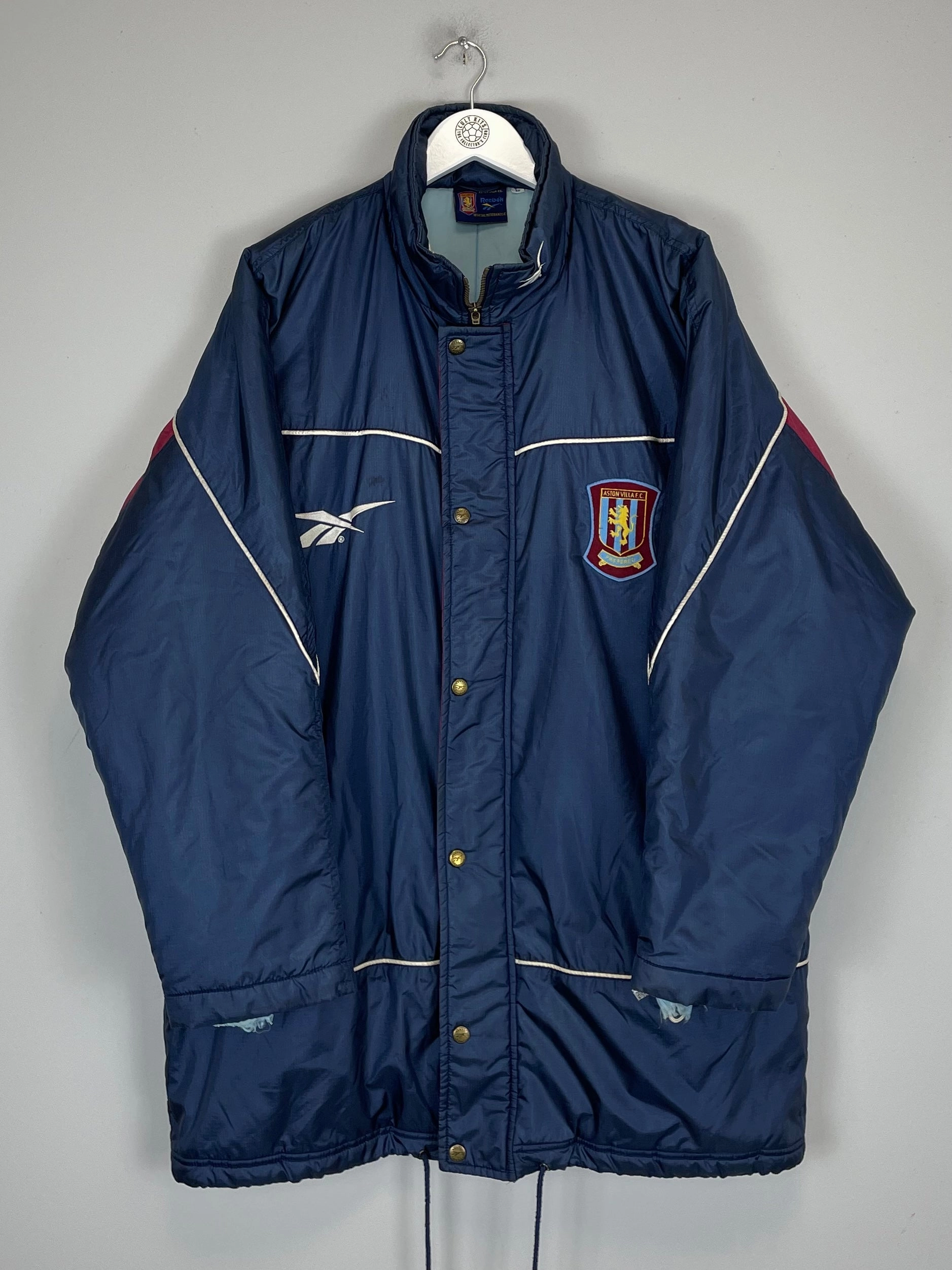 Dynamic Wear 1997/98 ASTON VILLA BENCH COAT (L) REEBOK