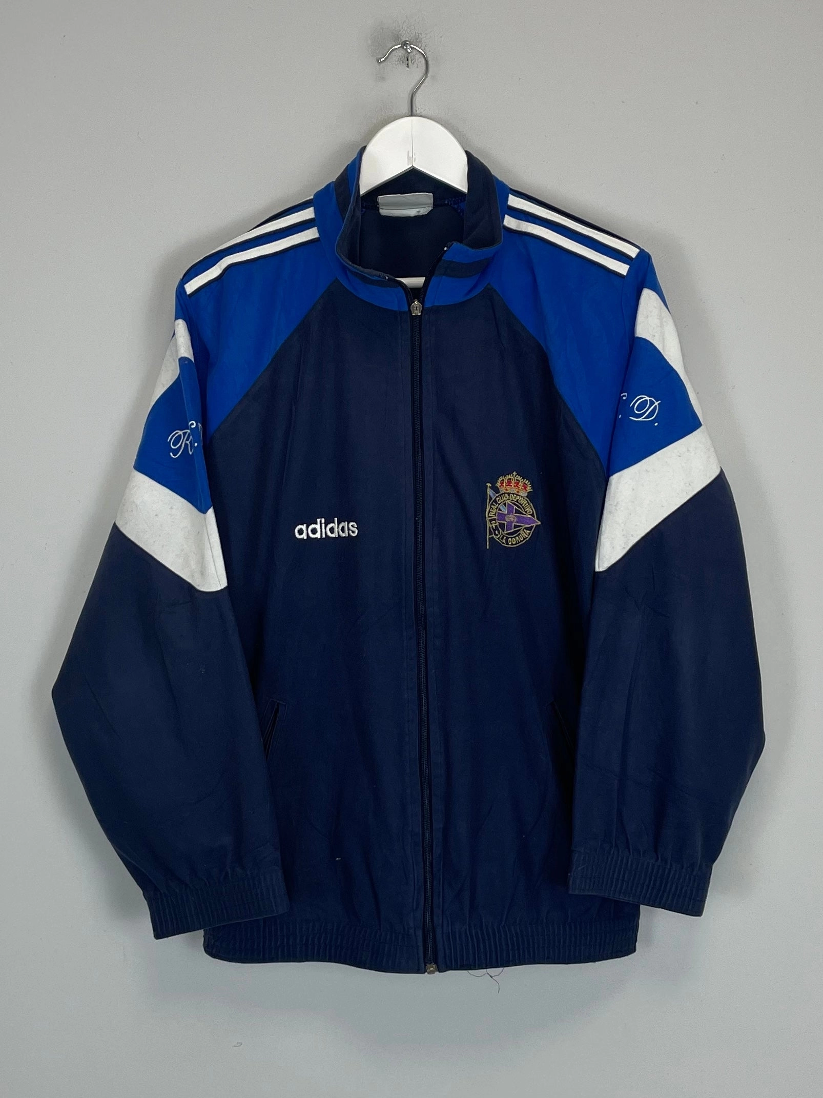 1997/98 DEPORTIVO LA CORUNA TRACK JACKET (M) ADIDAS Quick Action