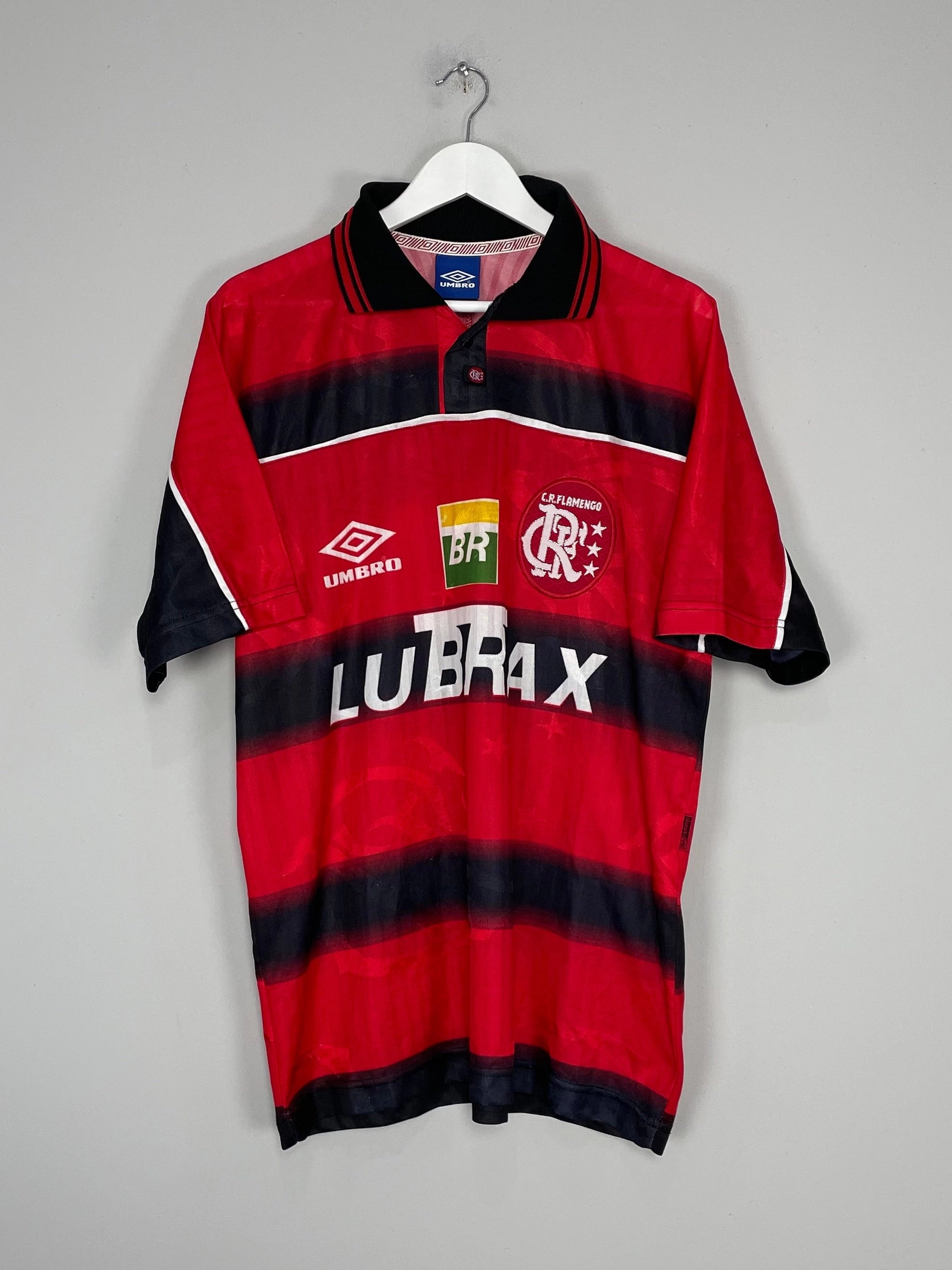 Light Diffusion Knit Fit Tech 1997/98 FLAMENGO HOME SHIRT (L) UMBRO