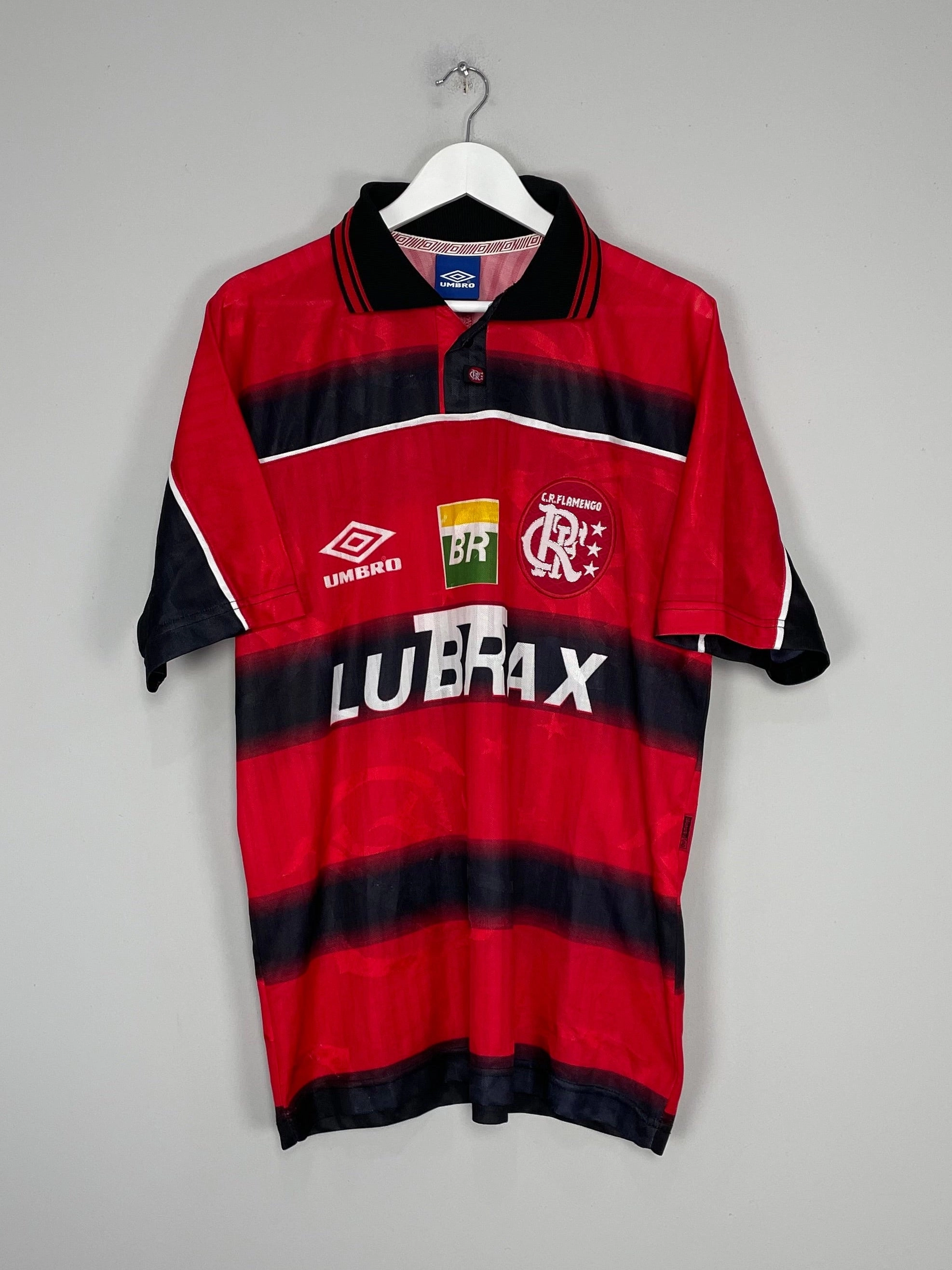 Wrinkle Free Travel Fabric All-Purpose Gear 1997/98 FLAMENGO HOME SHIRT (L) UMBRO