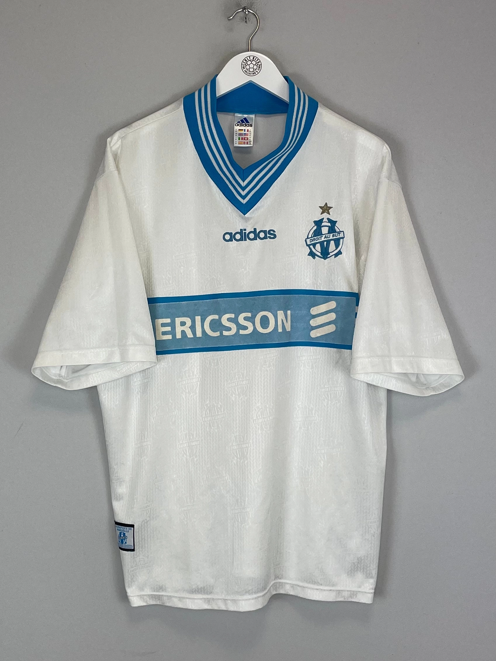 Tagless Labeling 1997/98 MARSEILLE HOME SHIRT (XL) ADIDAS