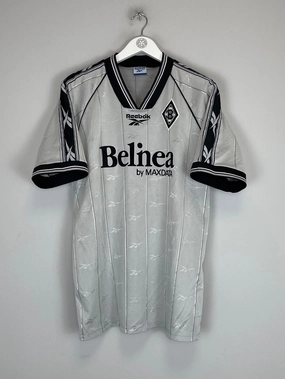 Cool Texture Cross Fiber Engineering 1997/98 MONCHENGLADBACH VILLA #18 HOME SHIRT (L) REEBOK