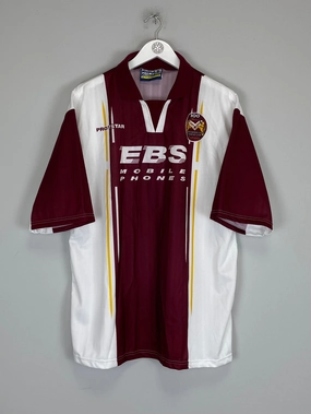 1997/98 NORTHAMPTON TOWN *CENTENARY* MINT HOME SHIRT (XL) PROSTAR Quick Release Zipper Tech Light Grip