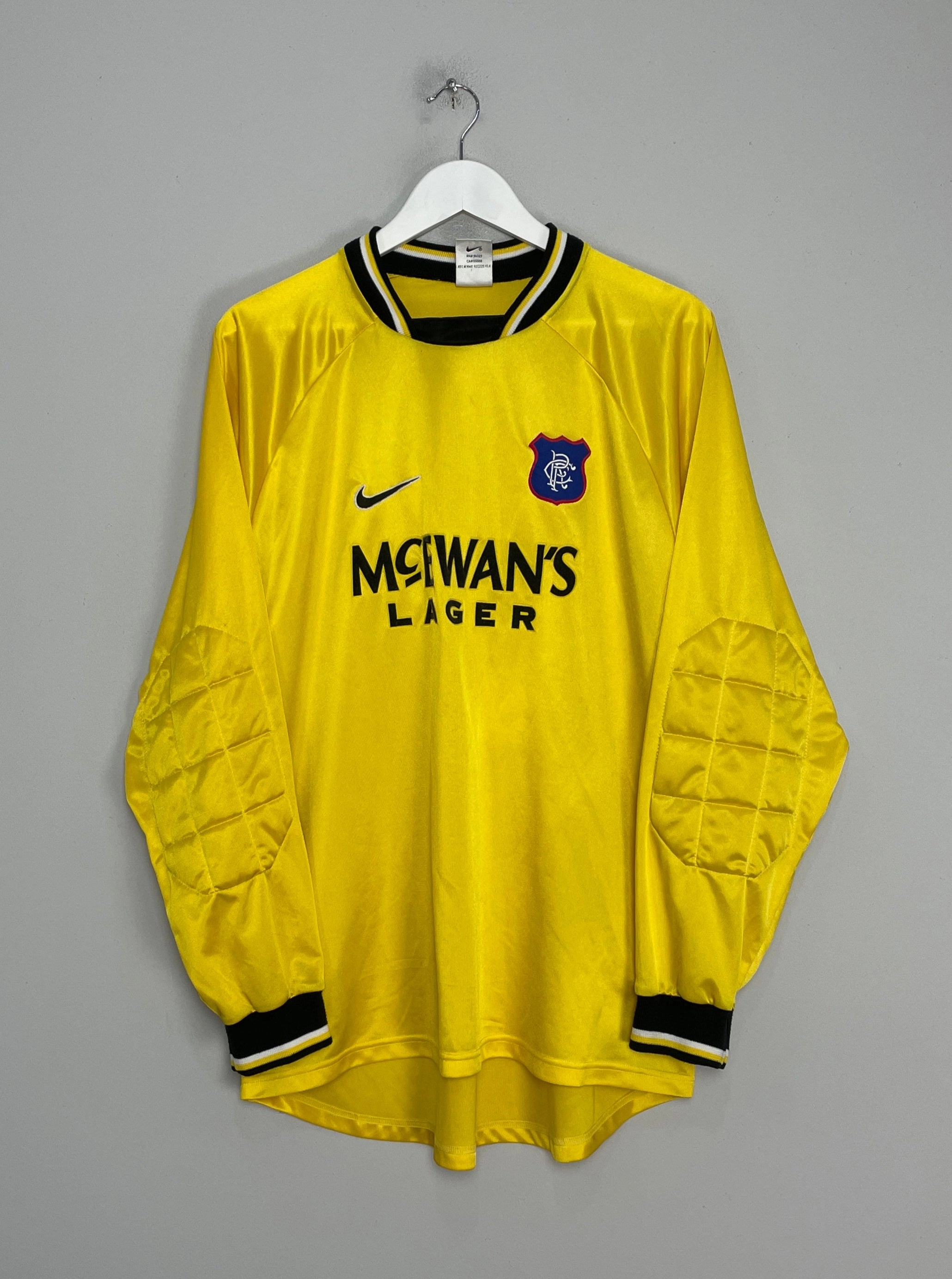 Athletic Performance Enhancement Lightweight Design 1997/98 RANGERS GK SHIRT (L) NIKE