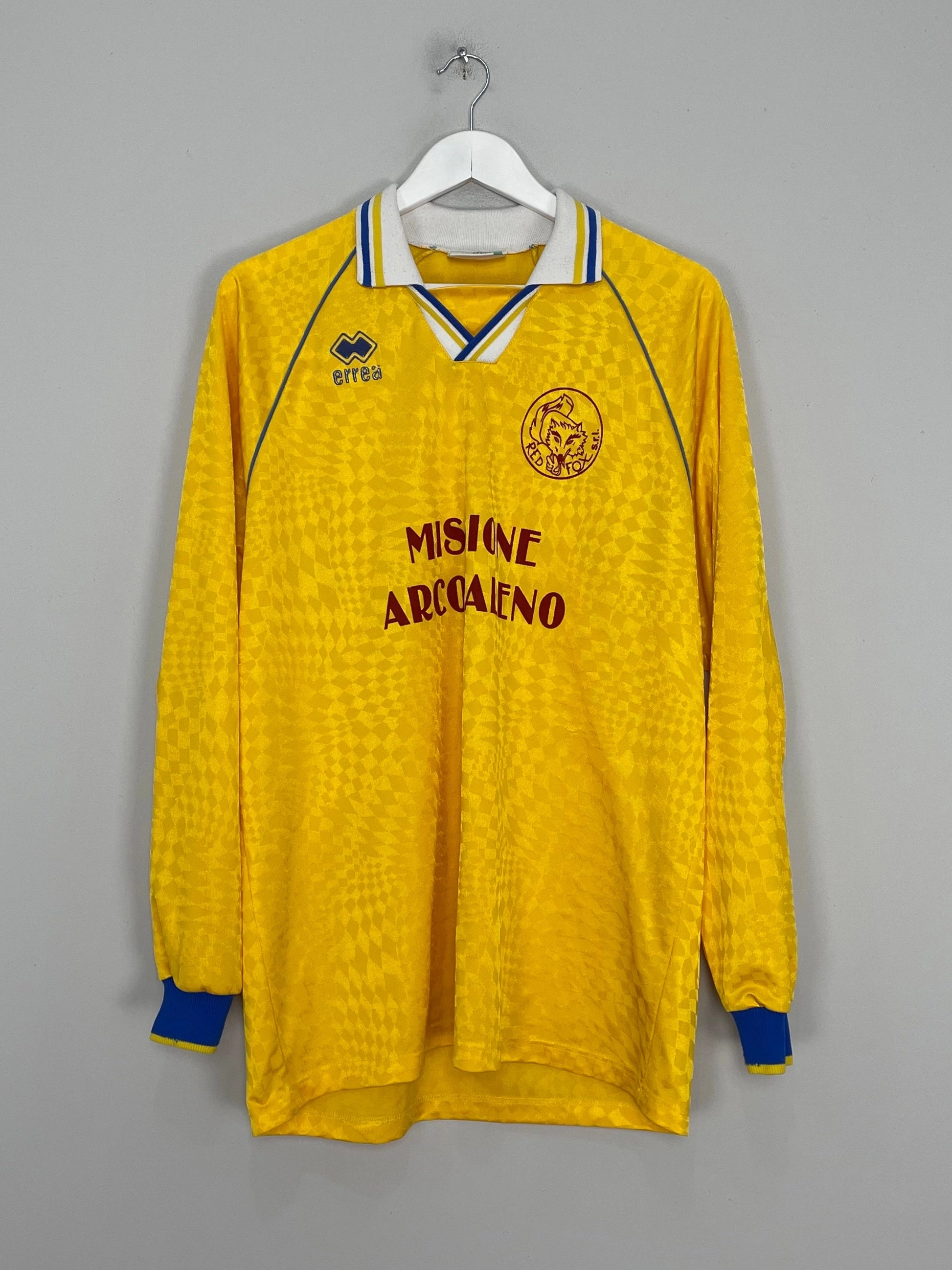 1997/98 RED FOX L/S AWAY SHIRT (XXL) ERREA Static Resistant Fabric