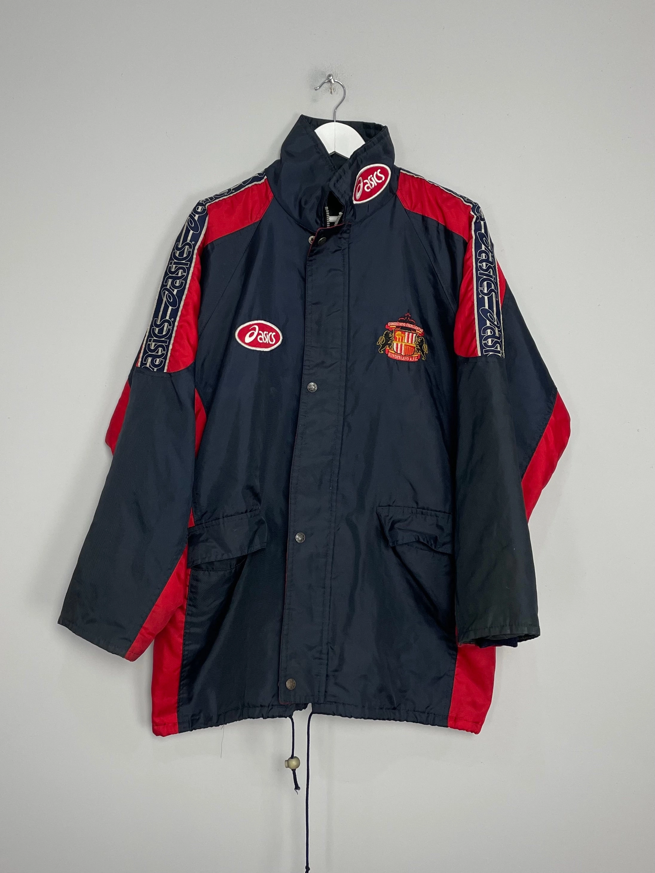 1997/99 SUNDERLAND BENCH COAT (S/M) ASICS ThermalRegulating Technology