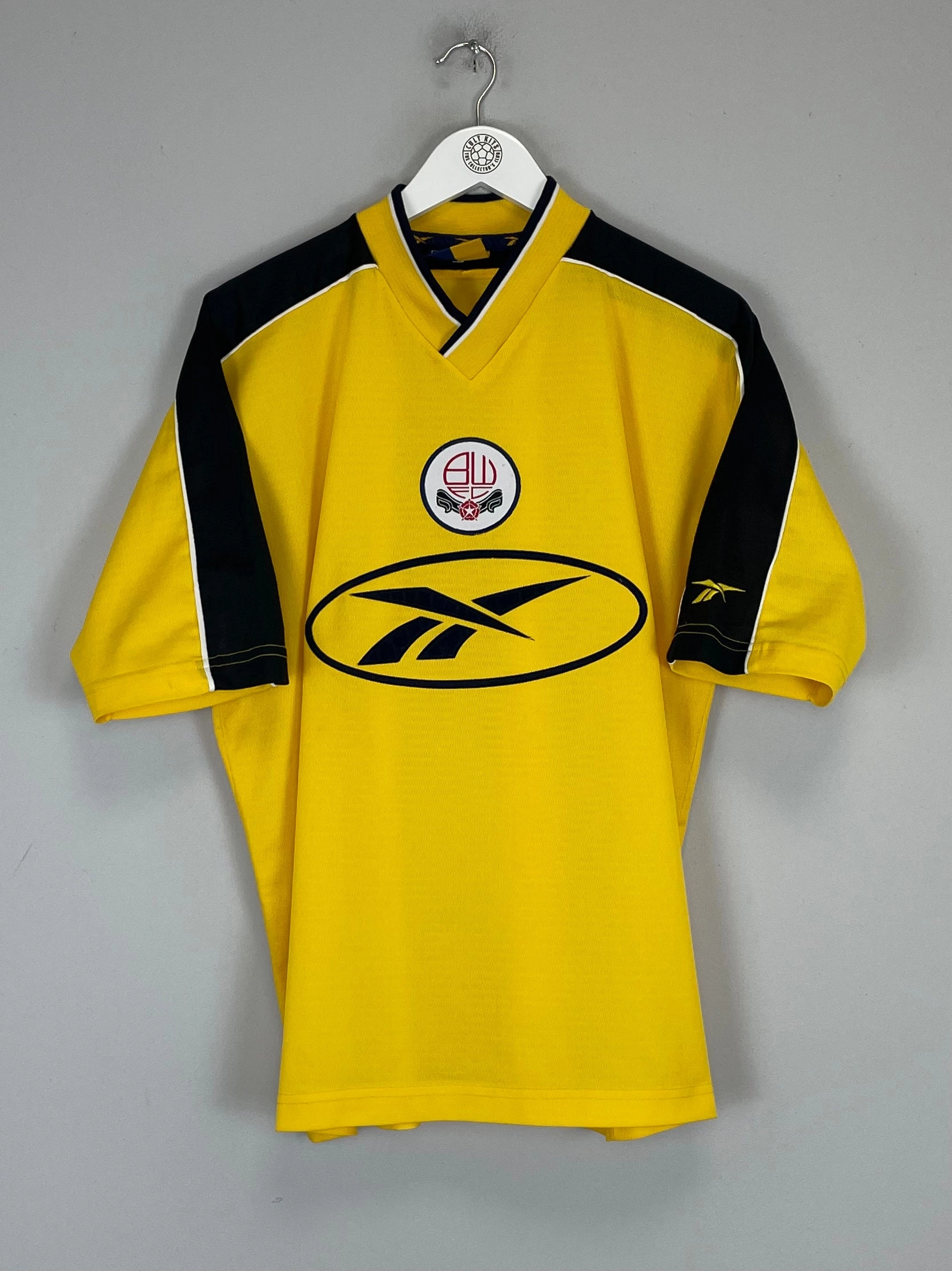1998/00 BOLTON AWAY SHIRT (L) REEBOK gear up Reinforced Shoulder Panels
