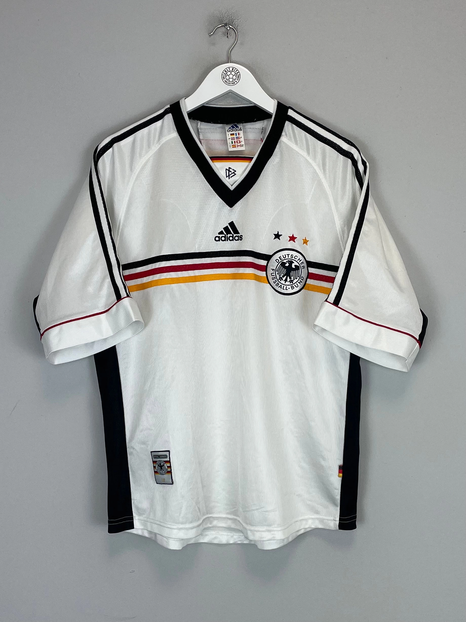 1998/00 GERMANY HOME SHIRT (L) ADIDAS Hollow Core Fiber