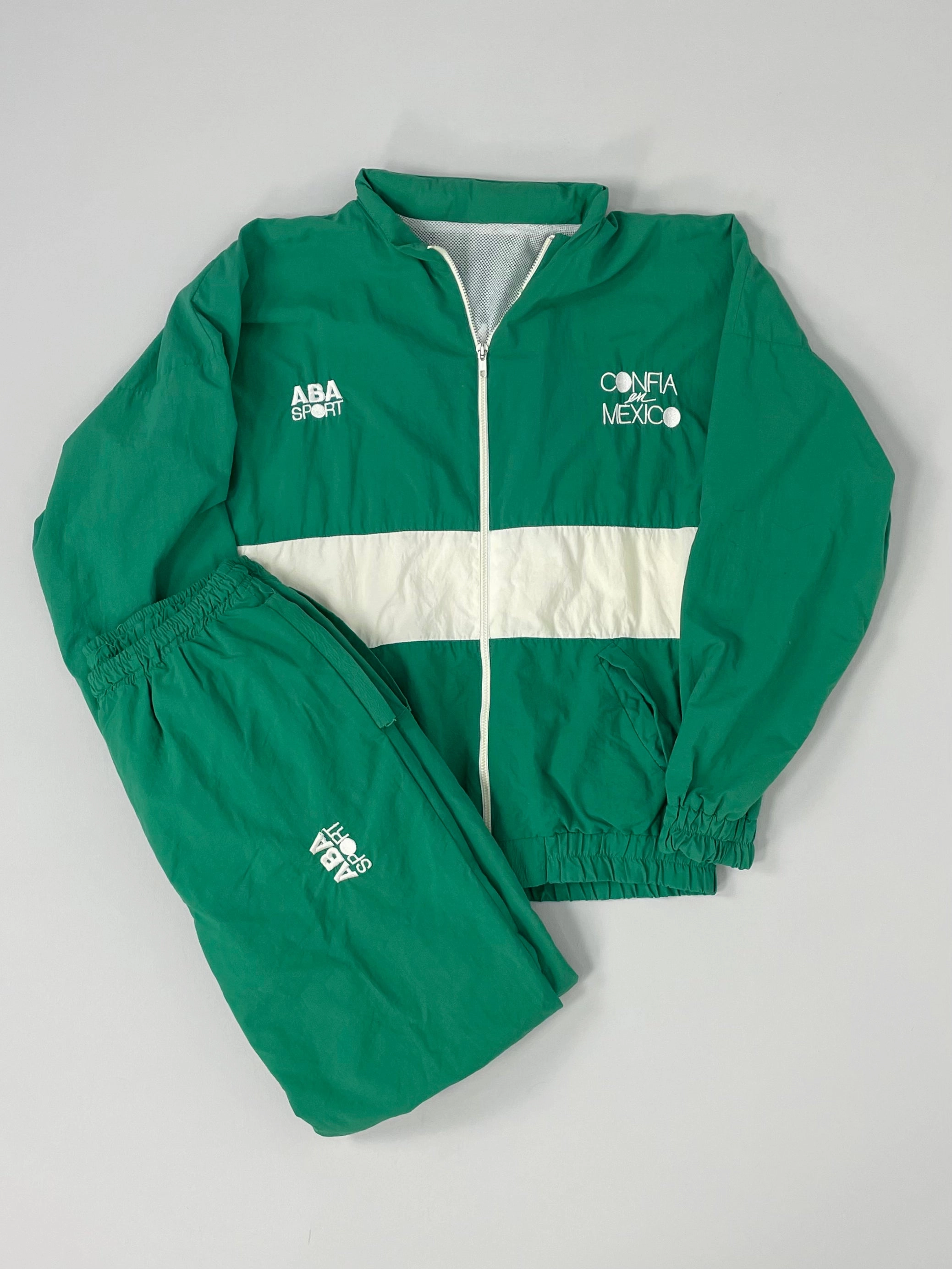 1998/00 MEXICO FULL TRACKSUIT (M) ABA SPORT StretchMaterial