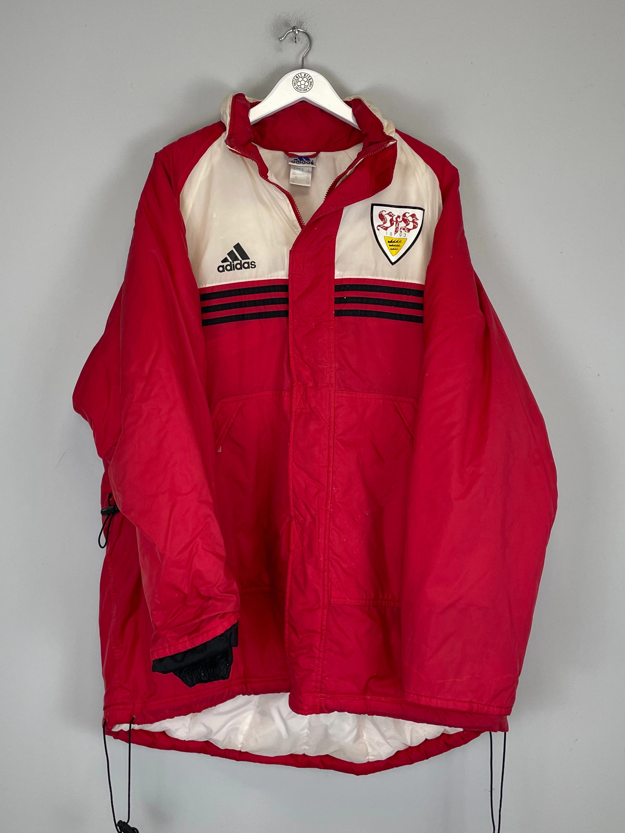 1998/00 STUTTGART BENCH COAT (XL) ADIDAS Reusable Strategic Airflow Channels