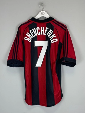 1998/99 AC MILAN SHEVCHENKO #7 HOME SHIRT (M) ADIDAS Layered Insulation System