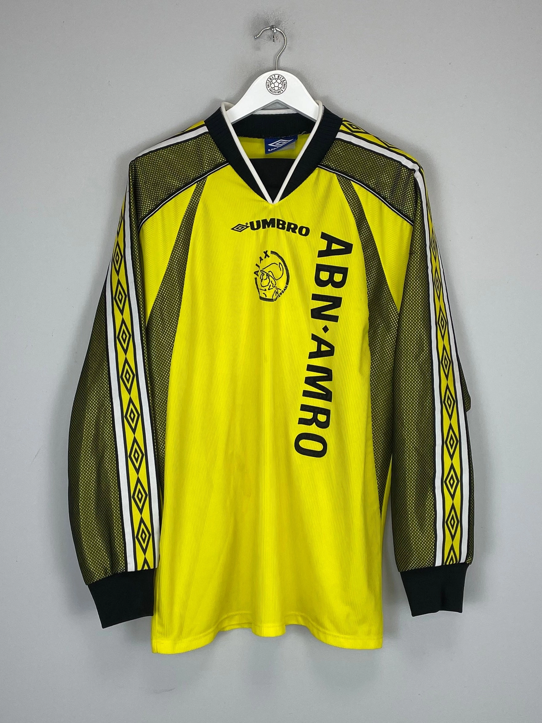 Grid Texture Fabric 1998/99 AJAX GK SHIRT (L) UMBRO